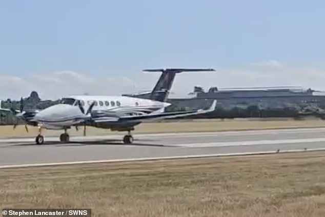 The footage show the Zeusch Aviation Flight SUZ1 about to take off before tragically crashing minutes later