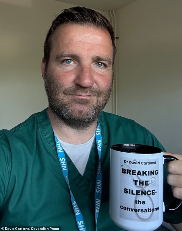The 46-year-old presenter was branded a 'paedophile sympathiser' and 'scum' by Dr David Cartland (pictured) over his support for the Covid-19 vaccine.