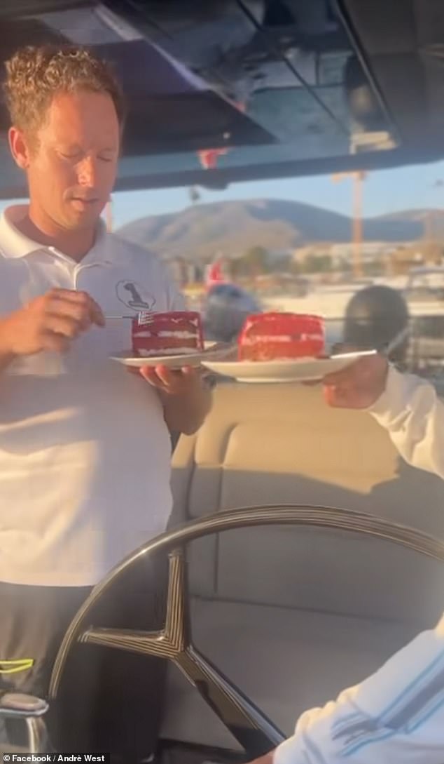 A South African yacht crew ate red velvet cake and blared their boat's horn to honour Paige