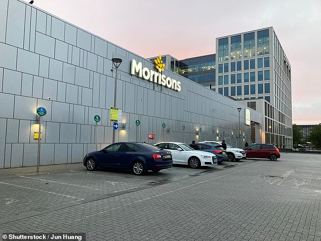 According to a report by The Purple Pound, supermarkets lose £501million a month through lack of accessibility for disabled visitors. Pictured: A Morrisons store in Milton Keynes