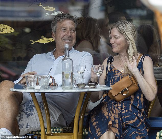 The pair ate at a restaurant in London during the June heatwave