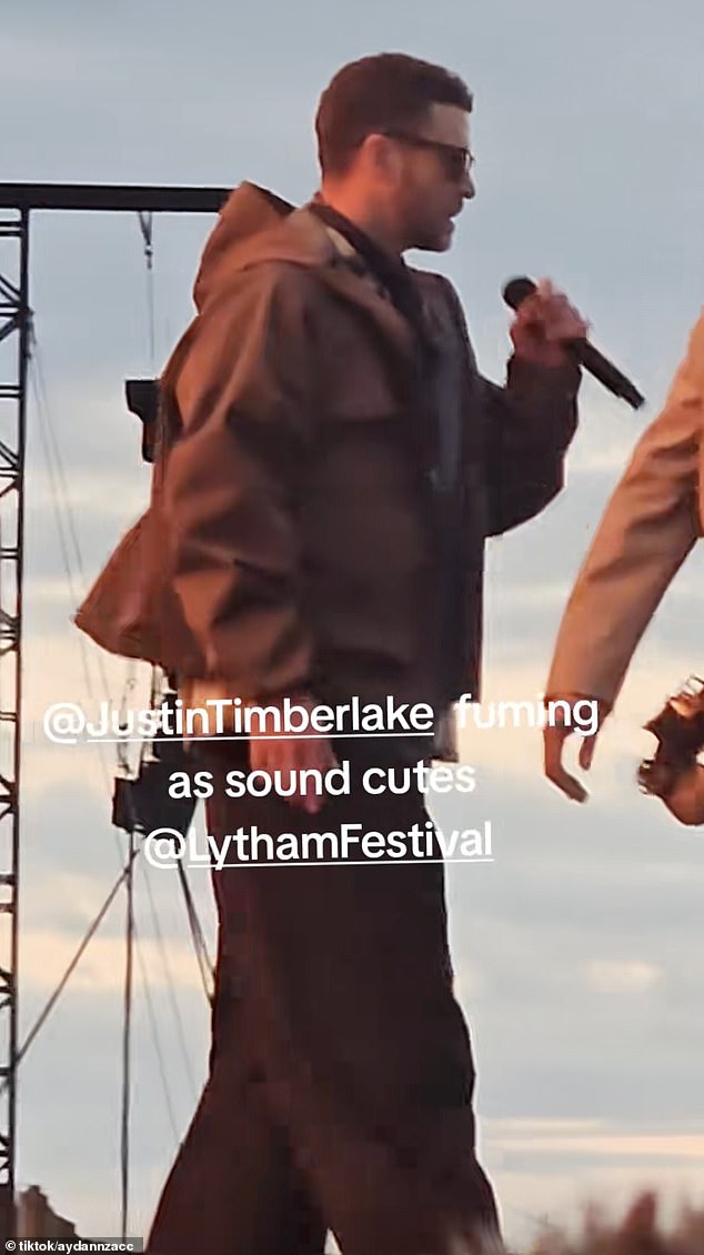 At one point, the singer even slashes his hand across his neck in a dramatic 'cut it off' gesture before abruptly turning his back on the stunned team and storming away mid-show
