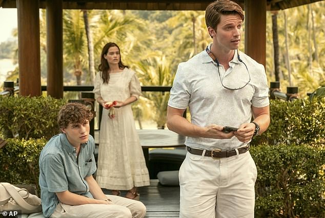 Although The White Lotus season three earned plenty of nominations, one surprising omission was an acting nod for Patrick Schwarzenegger (R). His disturbing incest storyline was one of the most talked-about parts of the season