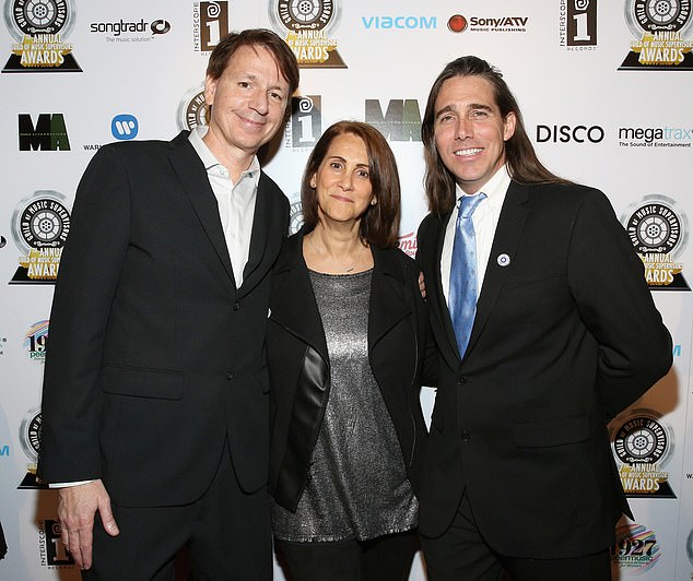 Kaye (pictured with music supervisors John Houlihan and Joel C. High in 2017) worked as the music supervisor for the singing competition show for the last 15 seasons