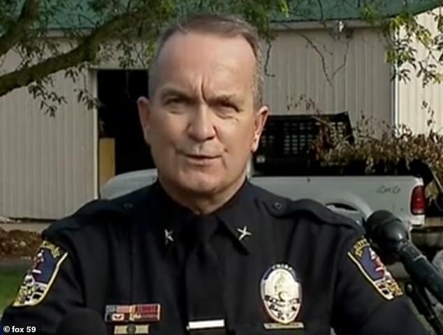 In a shocking twist, DNA results revealed that the baby's father was not Larson's husband at the time of the infant's death, but rather a man named Paul Shepard, who was 'completely unaware' about the pregnancy (pictured: Chief Kirby Cochran)