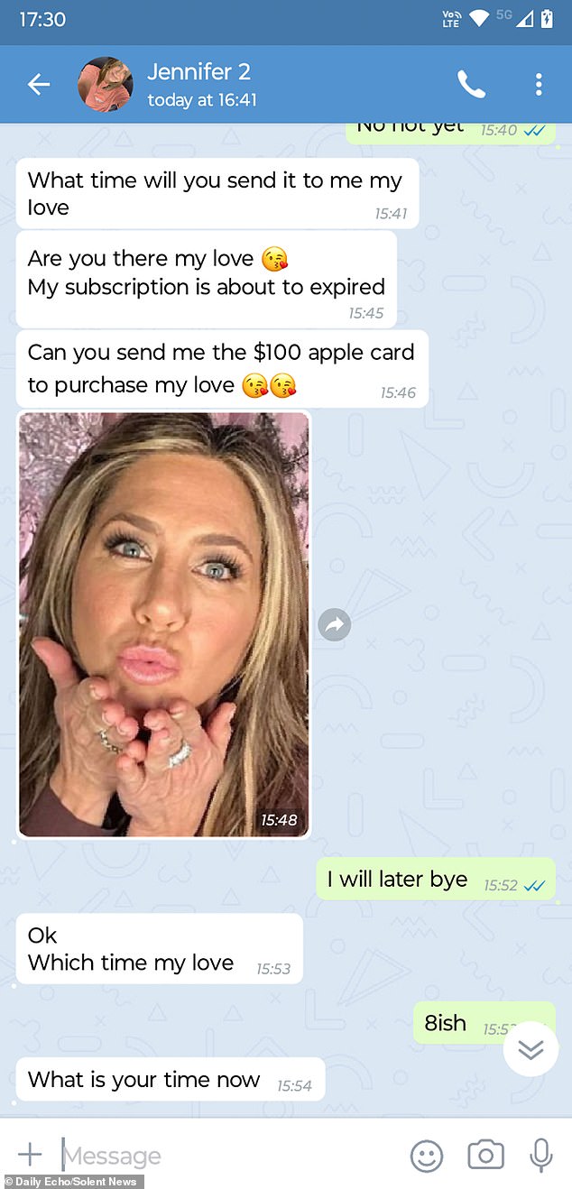 Tragically, Paul believed the message was real, and he sent the money in the form of non-refundable Apple gift cards