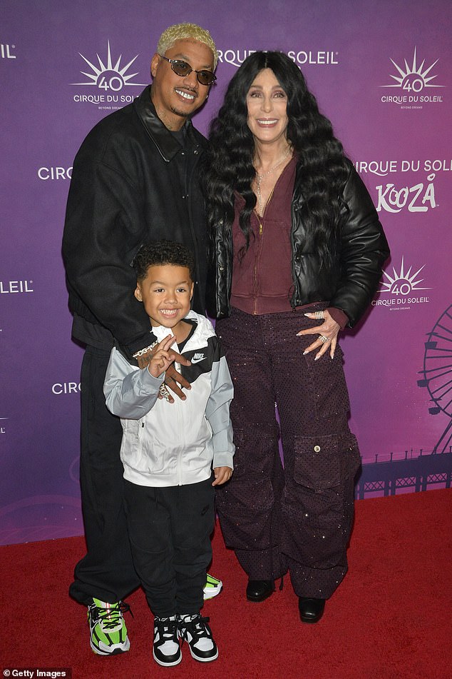 Edwards is the dad of five-year-old Slash, whom he shares with ex Amber Rose. Rose has said she considers Cher a stabilizing influence on her son; Pictured in Santa Monica, CA in October 2024