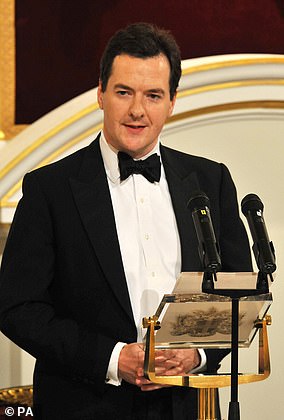 George Osborne adhered to the more traditional dress code of black tie in previous years