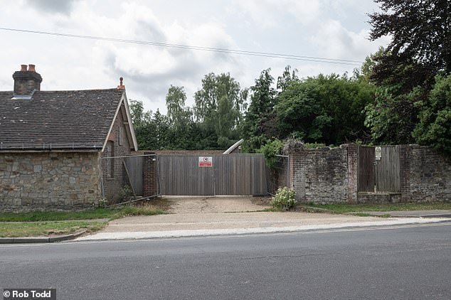 Pictured is the depot on Benhall Mill Road which is used for storing equipment and maintaining the graveyard. Developers want to build homes there