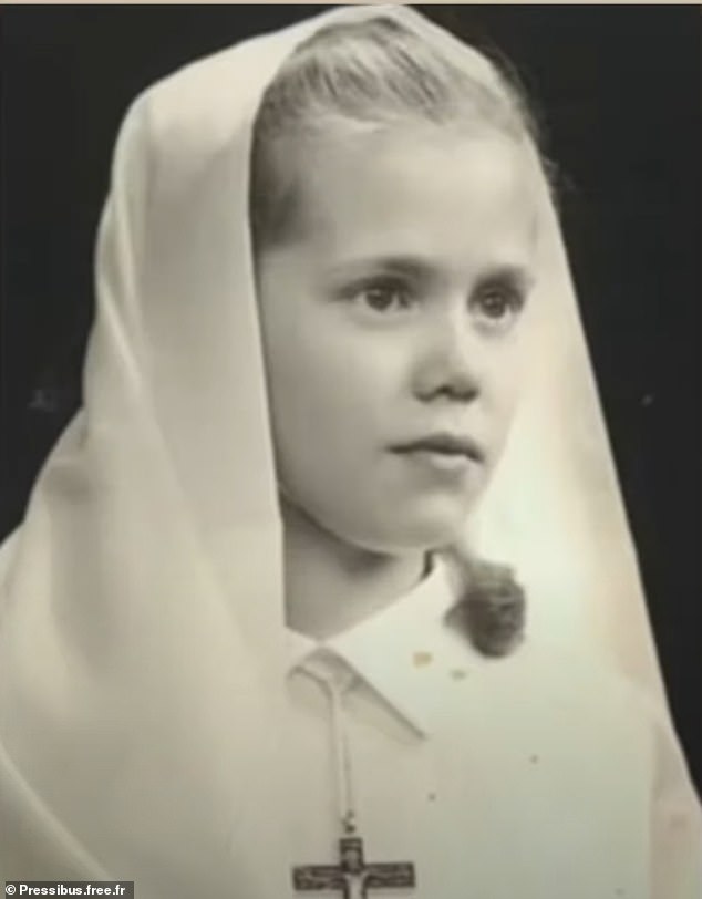 Ms Macron photographed as a child