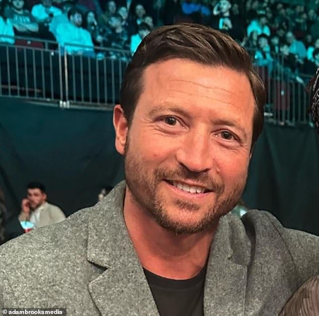 Among those who witnessed the drama was father-of-three Adam Brooks (pictured), an anti-knife campaigner whose father was brutally stabbed to death when he was a child