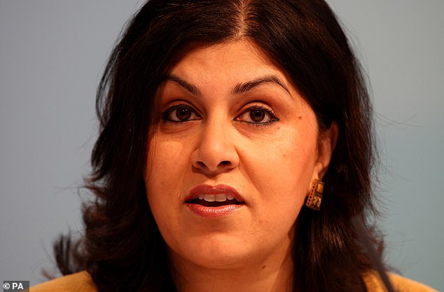 Former Tory co-chairman Baroness Warsi accused Mr Hollinrake of 'unbefitting gutter politics'