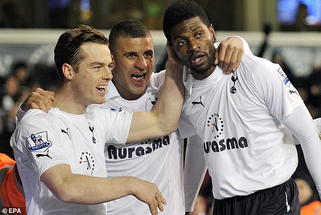 He has a long-standing relationship with Burnley boss Scott Parker (left), having played together at Tottenham at the start of the 2010s