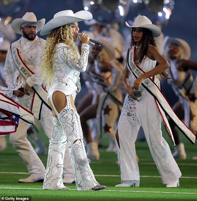 Beyonce also received an Emmy nomination for Outstanding Directing for a Variety Special for her Beyonce Bowl