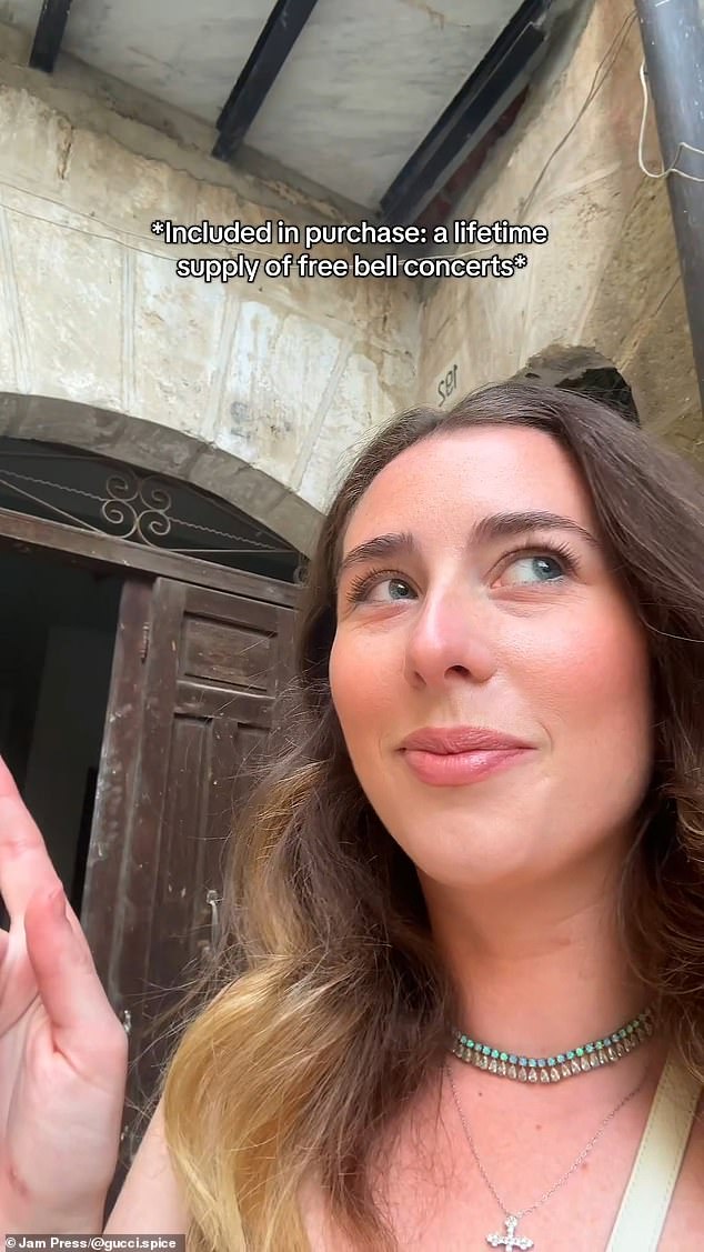 'I'll be cooking more, walking more, talking to neighbours, hosting dinners instead of scrolling. My daily life will be rooted in connection, creativity and calm,' said Kiki. Pictured, a video grab showing the house Kiki bought in Italy
