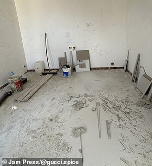 Pictured: The renovation of Kiki's 600-year-old home