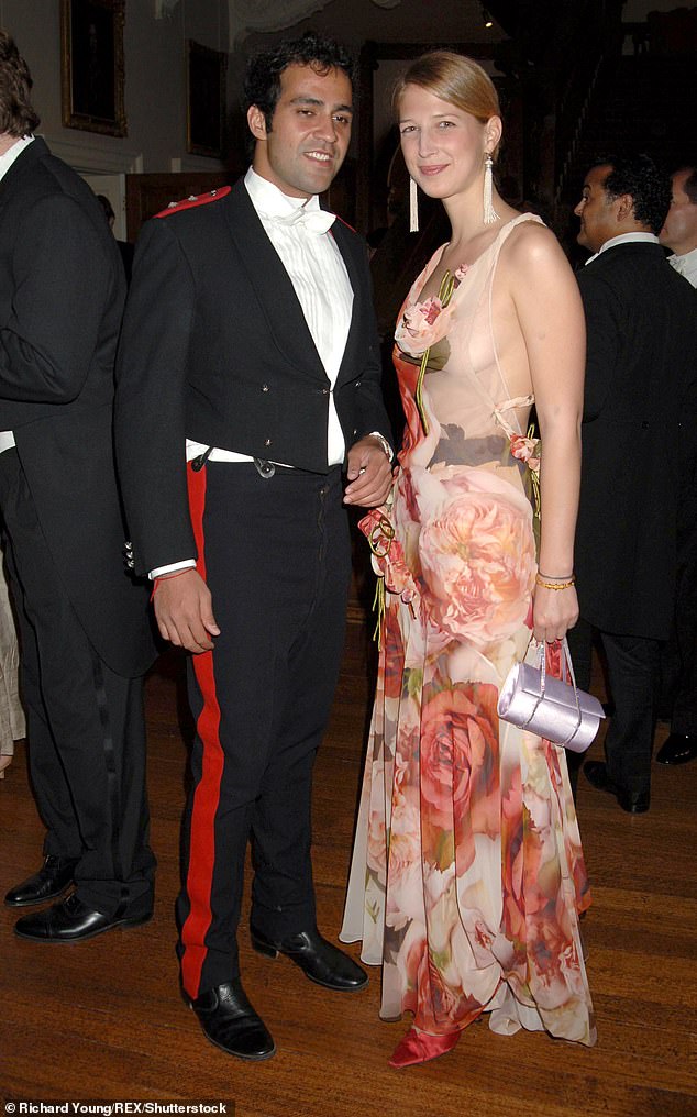 Aatish Taseer and Lady Gabriella Windsor on June 10 2006 at a gala evening in Britain