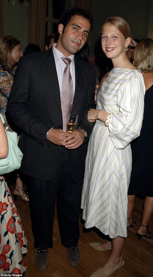 Lady Gabriella Windsor and her then partner Aatish Taseer attend the book launch party of 'A History of the English-Speaking Peoples Since 1900' by Andrew Roberts, at the English Speaking Union on September 11, 2006 in London