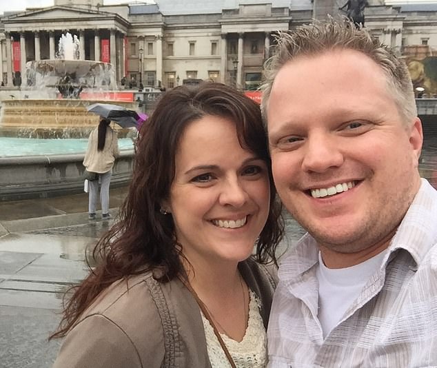 James, 47, was having an affair and allegedly poisoned Angela while waiting for his mistress to visit