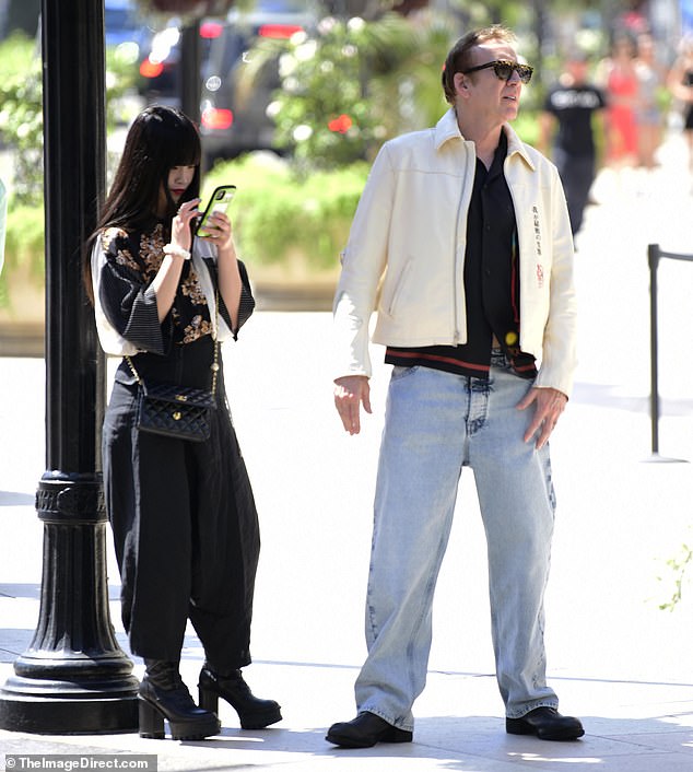 It was a very rare sighting for the low-profile power couple who have a big age difference; he is 61 and she is 30. They share a daughter August, two