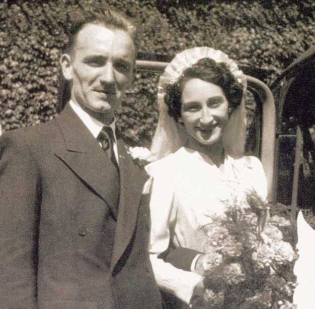 But it turns out that life for the U2 frontman, 65, who is said to be worth £500million, wasn't always so easy as he revealed he resorted to eating instant mashed potato and leftover aeroplane food after his mother died (Bono's parents Bob and Iris on their wedding day)