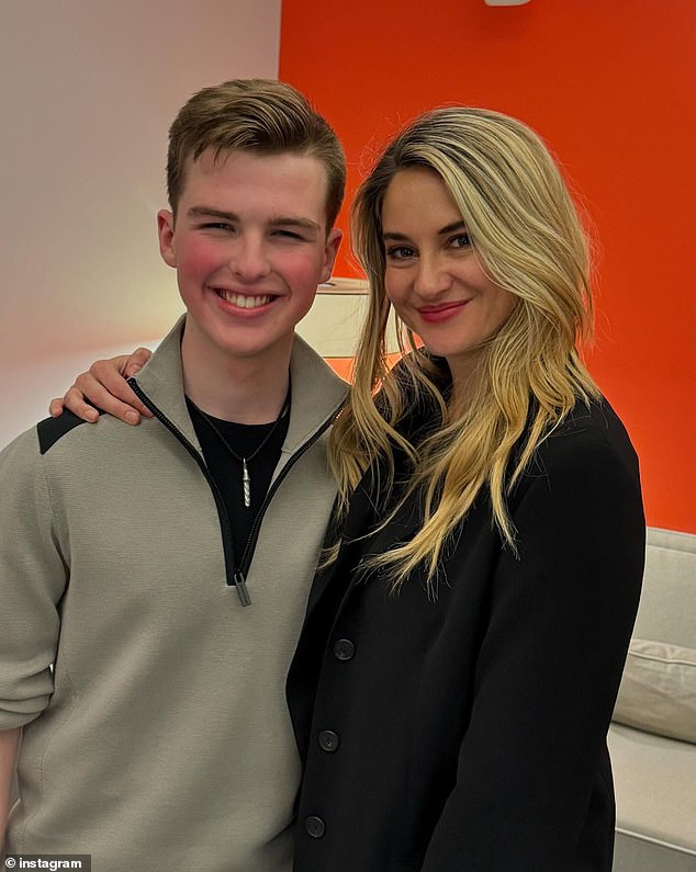 Iain also played Ziggy in the HBO series Big Little Lies beginning in 2017 - which also stars Shailene Woodley, Nicole Kidman and Reese Witherspoon; seen with Woodley above