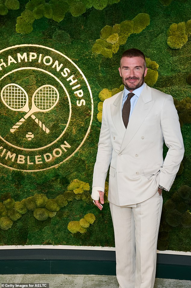 David Beckham is pictured at the championships on June 30, 2025