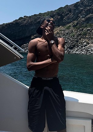 The pair both posted photos from a boat trip, but Yamal denies that they are in a relationship
