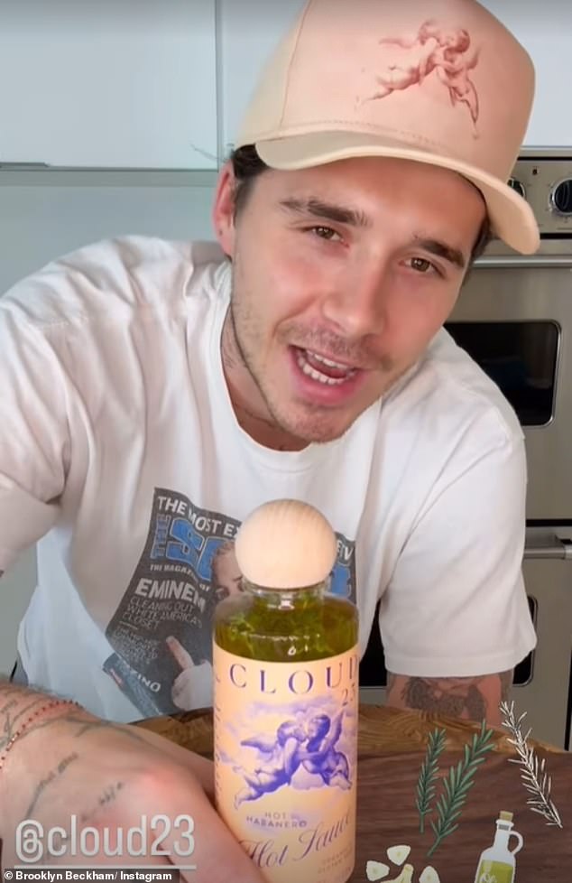 Brooklyn was faced with a setback when he was forced to withdraw a trademark application for his liquor line as he hoped to expand his food empire after launching his hot sauce Cloud23