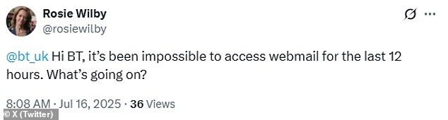 The BT X (Twitter) account (@bt_uk) has been replying to customers tagging it for help
