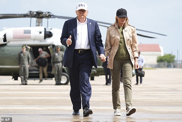 Trump said: 'I go home. I tell the first lady, you know, ''I spoke with Vladimir today. We had a wonderful conversation.'' She said, ''Oh, really? Another city was just hit''