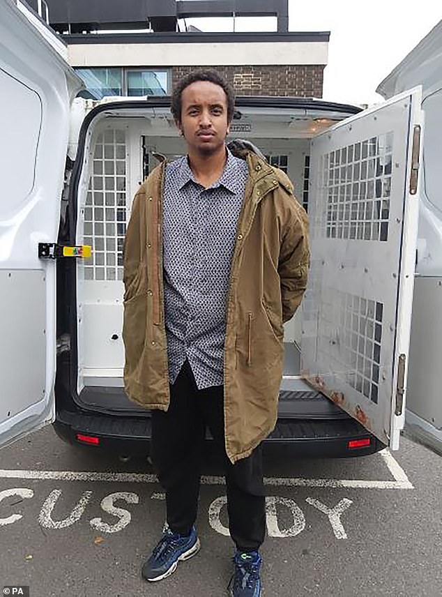 Ali Harbi Ali after being arrested for the murder of Sir David Amess in 2021
