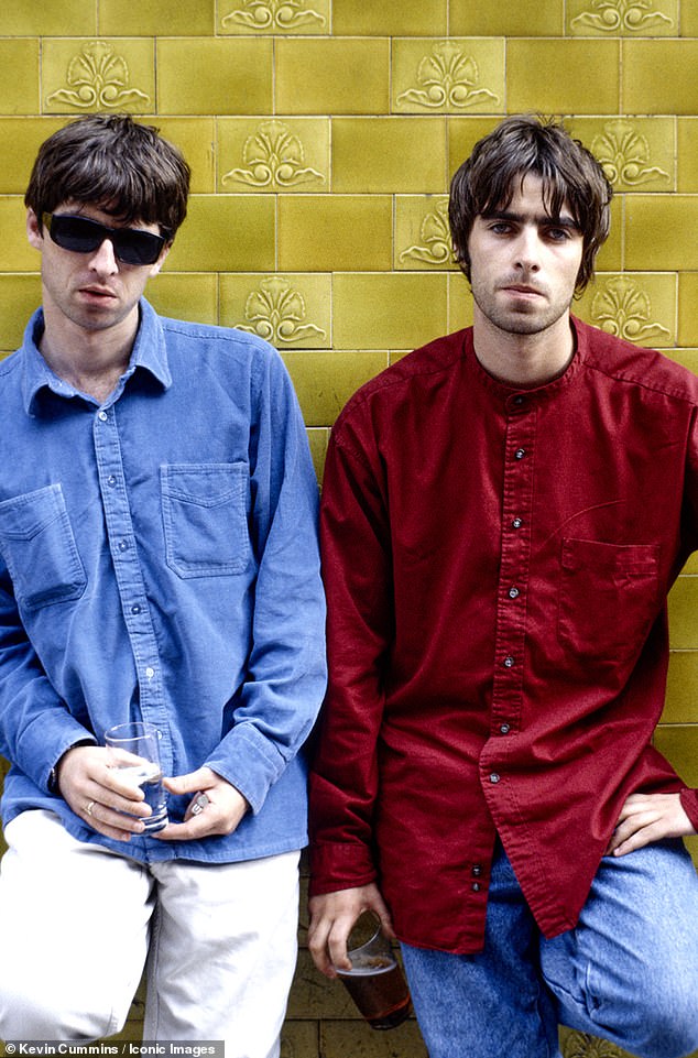 Since Oasis formed in 1991, Liam and Noel, aged 52 and 58 respectively, have caused controversy with their hedonism, iconic showbiz wars and raucous on-stage presence - all prior to their acrimionious split in 2009, which left fans bereft (pictured in Manchester in 1994)