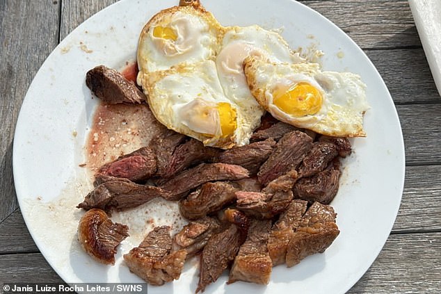 Janis Luize eats 300g of meat per day - she generally sticks to red meat but will change up the cuts to chicken and pork