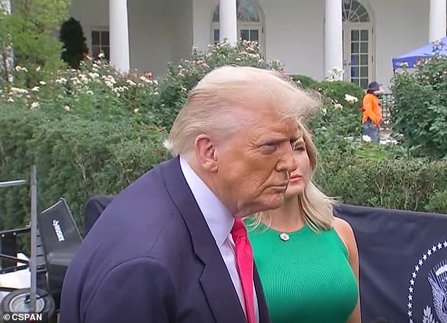 Press Secretary Karoline Leavitt told DailyMail.com: 'President Trump is a man of the people and he meets more Americans and shakes their hands on a daily basis than any other President in history