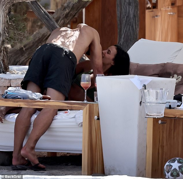 Their romance was finally confirmed after they were seen packing on the PDA at KSI's Baller League event in April