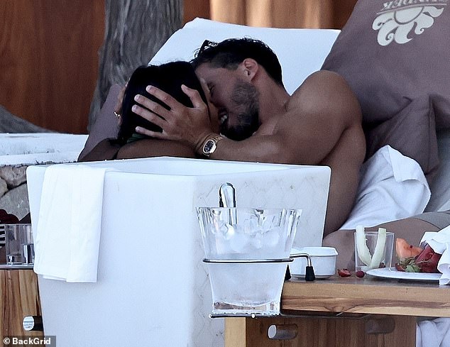 Ruben and Maya packed on the PDA at the Ibiza hotspot