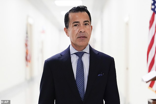 Anthony Bernal, aide to former first lady Jill Biden, arrives to testify before the House Oversight Committee at the Rayburn House Office Building