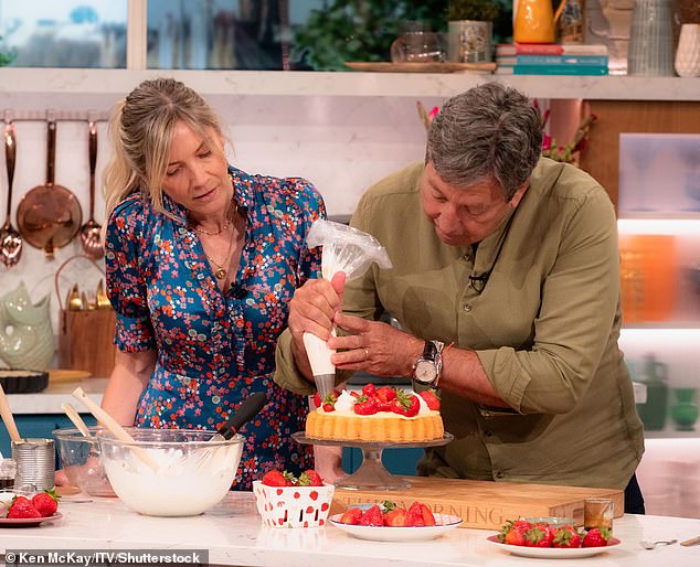 Meanwhile, BBC director general Mr Davie has insisted MasterChef can still prosper despite the loss of Gregg and John. Pictured: John and Lisa on This Morning earlier this month