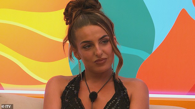 The hunk was previously in a couple with Toni (pictured), but she decided to pick her ex Harrison in the recoupling ceremony on Tuesday
