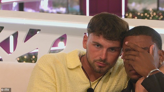 Cach can't contain his emotions as he opens up to Ty about how he's feeling after his girl picks Harrison