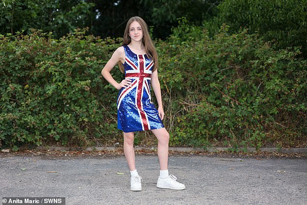 Courtney Wright, aged 12, thought it would be a good idea to wear a Union Jack dress to her school’s ‘culture day’ but was removed from the proceedings