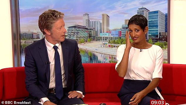 New figures released by the BBC on Tuesday reveal the presenter was awarded a £10k increase in her annual salary, which takes her pay packet to an eye-watering £355,000 - almost double that of her co-host Charlie Stayt, who sits on £190,000