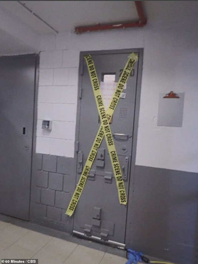 He died at the Metropolitan Correctional Center in New York City on August 10, 2019, from what feds ruled was suicide. Pictured, the cell where his body was found