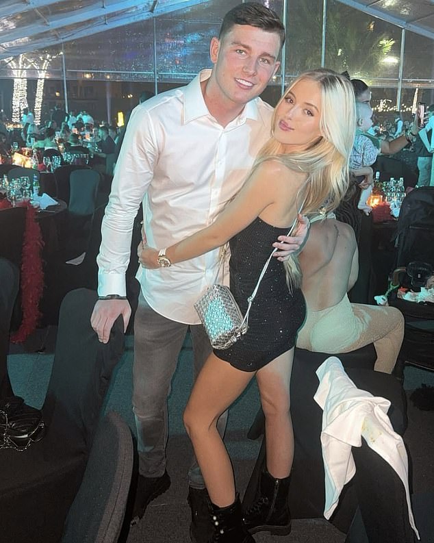 Lilly-Ella with her boyfriend Lee Byrne. The couple have been together since 2022