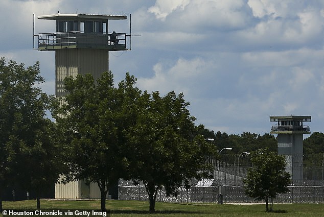 The 'all-day isolation' has been the norm in the Lone Star State ever since a daring death row escape in 1998 prompted prison officials to move death row to a newer prison in Livingston (pictured)