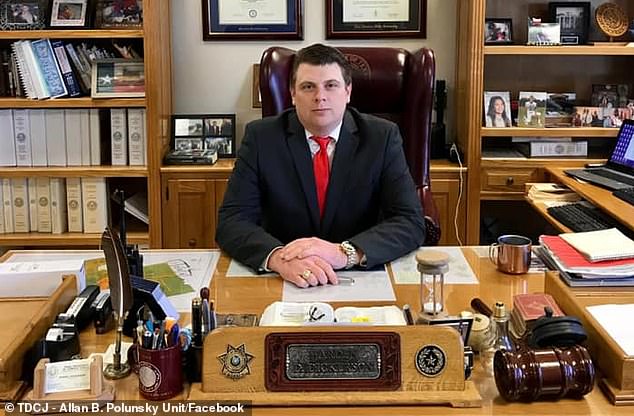 The pilot recreation program, not previously disclosed to the public, was launched under former warden Daniel Dickerson (pictured), who believed offering basic privileges to well-behaved inmates could improve conditions for both prisoners and staff