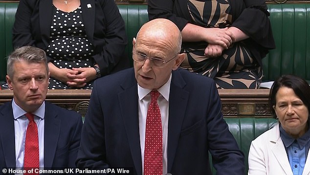 Defence Secretary John Healey making a statement to MPs in the House of Commons following the lifting of reporting restrictions relating to the relocation of Afghans who worked with the UK Government