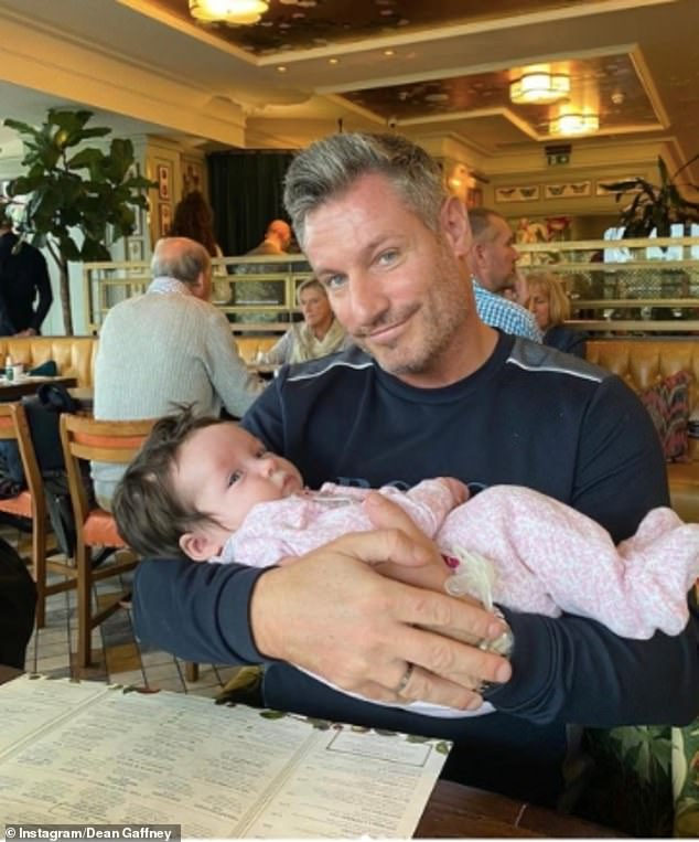 EastEnders star Dean Gaffney revealed he had become a grandfather at the age of 43 - after one of his twin daughters, Chloe, gave birth in July 2021