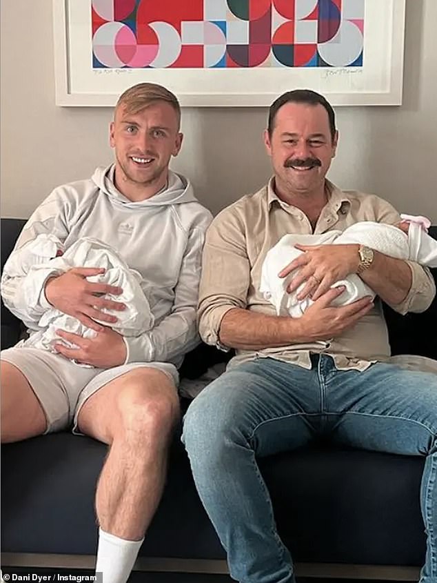 Jarrod and Danny pictured with twins Sunny and Star